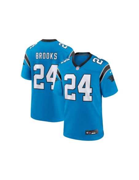 Mens Carolina Panthers Jonathon Brooks Blue 2024 NFL Draft Alternate Game Player Jersey