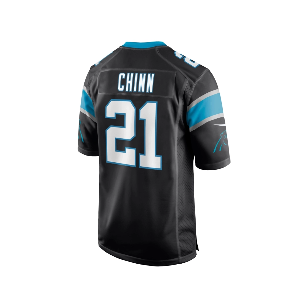 Mens Carolina Panthers Jeremy Chinn Black Game Jersey