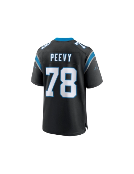 Mens Carolina Panthers Jayden Peevy Black Game Jersey