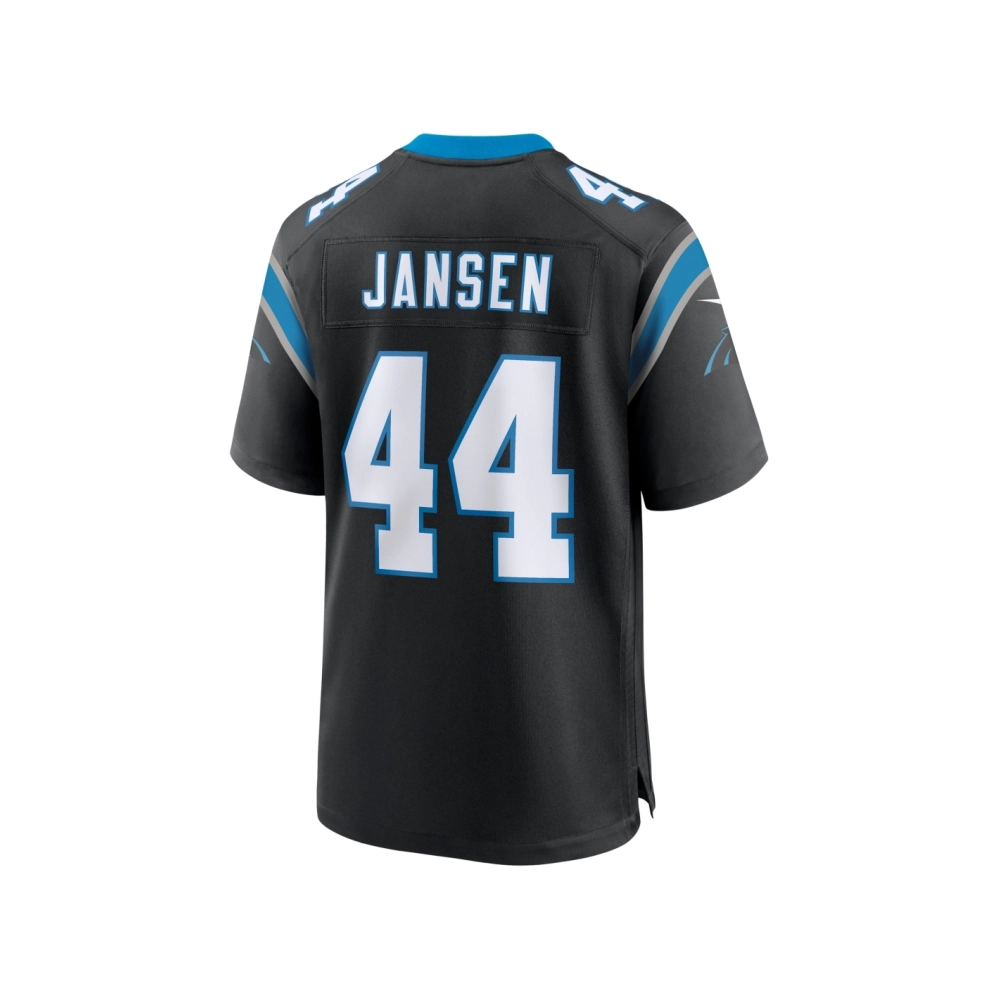 Mens Carolina Panthers J.J. Jansen Black Team Game Jersey