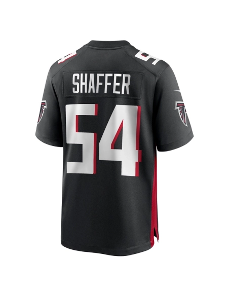 Mens Atlanta Falcons Justin Shaffer Black Game Jersey