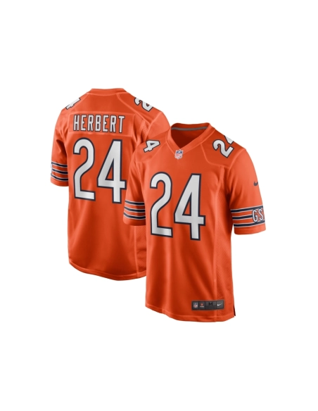 Mens Chicago Bears Khalil Herbert Orange Alternate Game Player Jersey