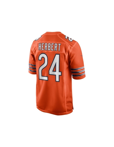 Mens Chicago Bears Khalil Herbert Orange Alternate Game Player Jersey