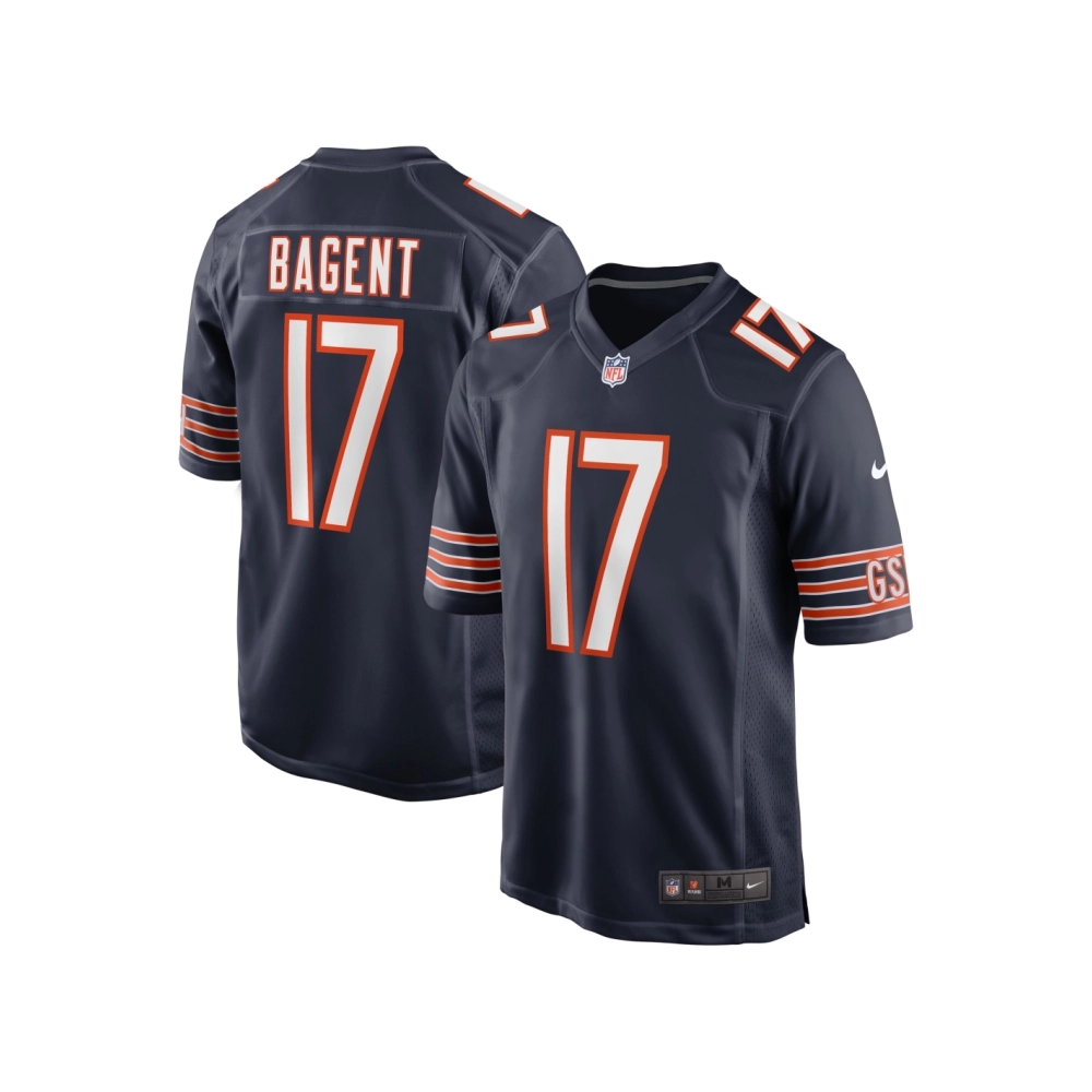 Mens Chicago Bears Tyson Bagent Navy Game Jersey