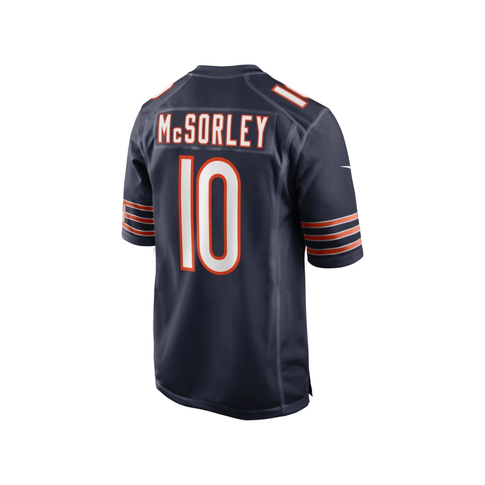 Mens Chicago Bears Trace McSorley Navy Team Game Jersey
