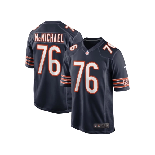 Mens Chicago Bears Steve McMichael Navy Retired Player Game Jersey
