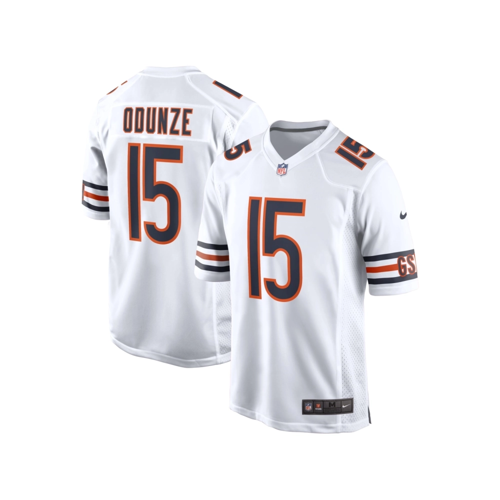Mens Chicago Bears Rome Odunze White Game Jersey