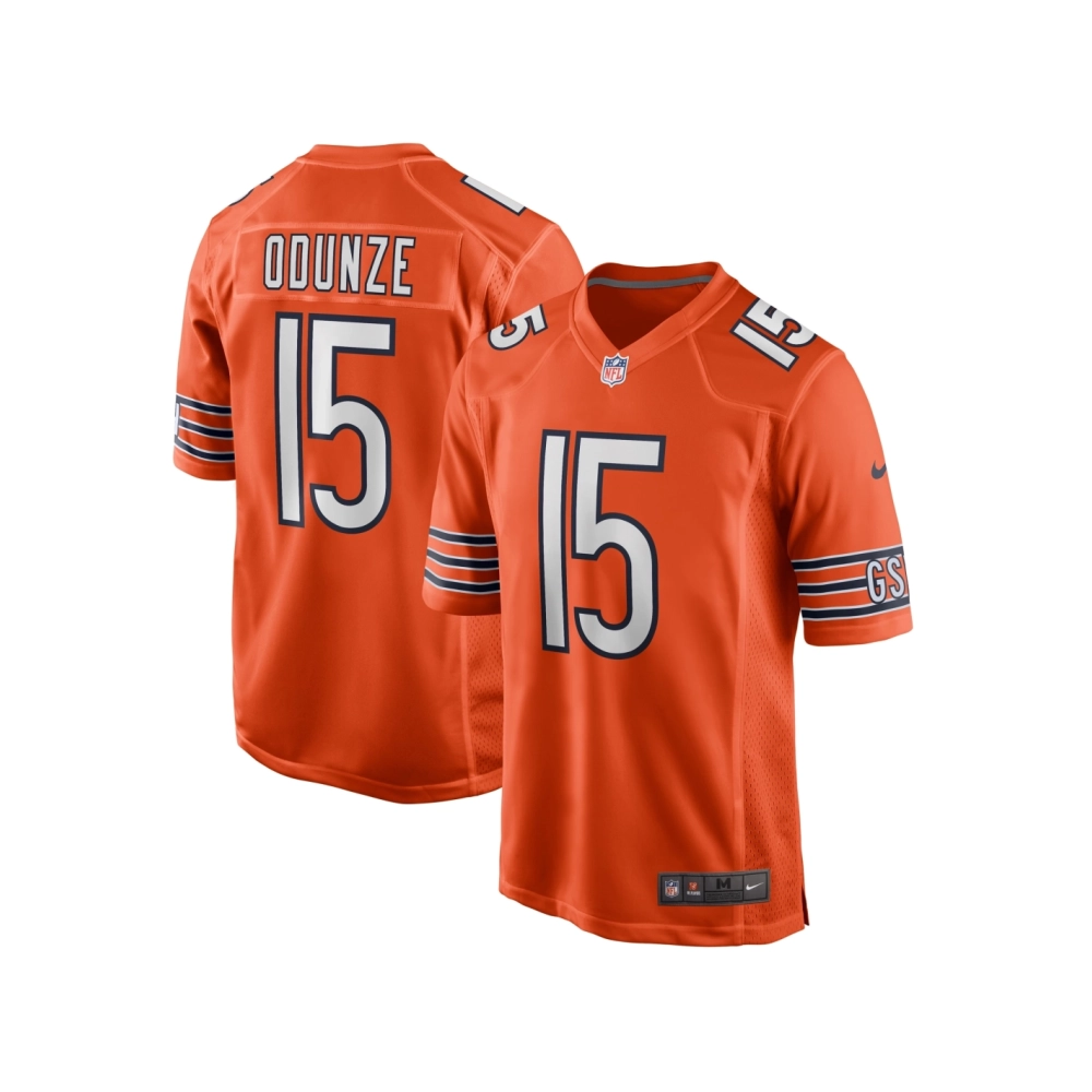Mens Chicago Bears Rome Odunze Orange Alternate Game Jersey