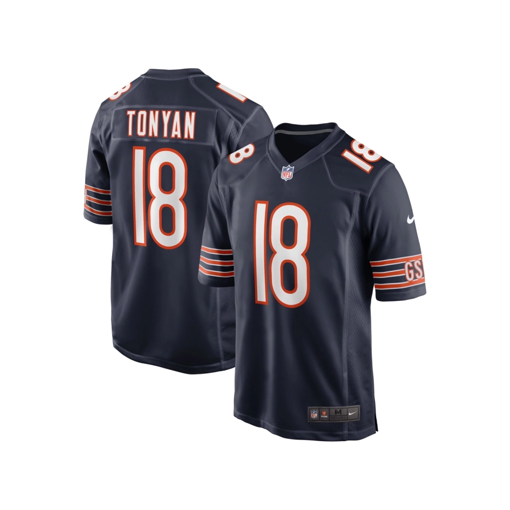 Mens Chicago Bears Robert Tonyan Navy Game Jersey