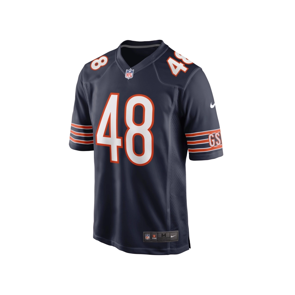 Mens Chicago Bears Patrick Scales Navy Game Jersey