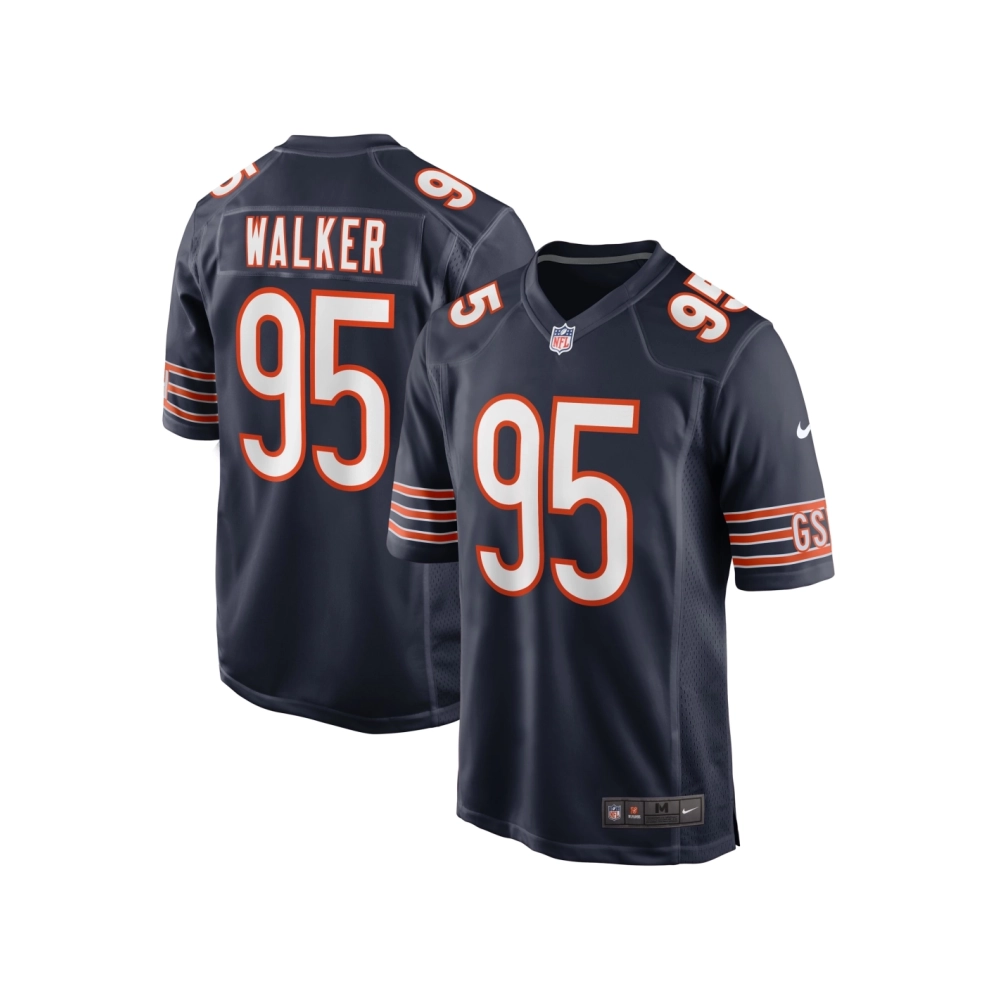 Mens Chicago Bears P.J. Walker Navy Game Player Jersey