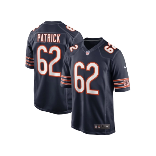 Mens Chicago Bears Lucas Patrick Navy Game Jersey