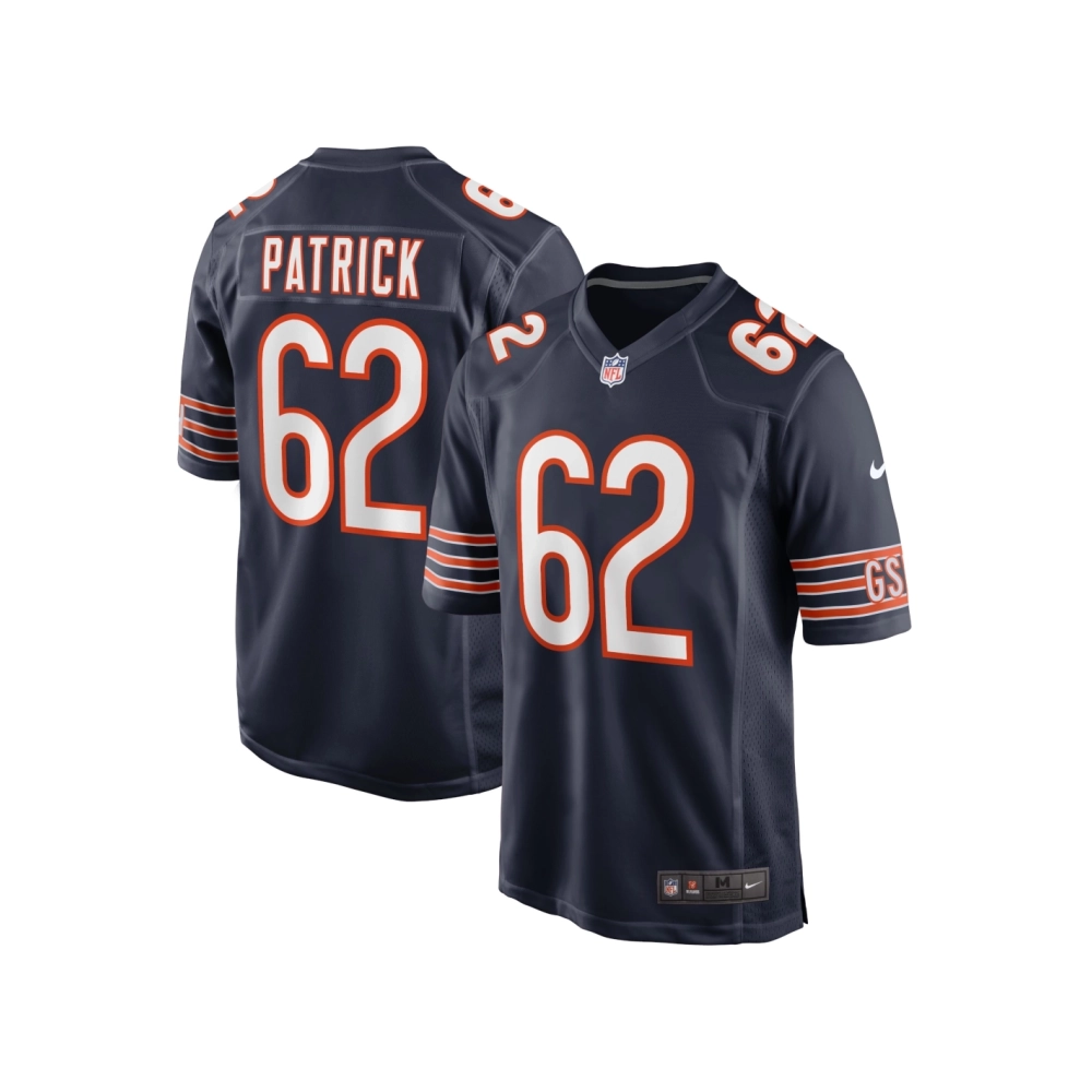 Mens Chicago Bears Lucas Patrick Navy Game Jersey