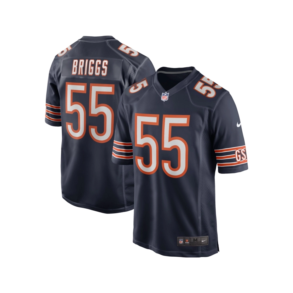 Mens Chicago Bears Lance Briggs Navy Game Retired Player Jersey