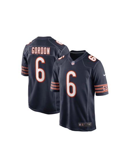 Mens Chicago Bears Kyler Gordon Navy Game Player Jersey