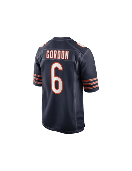 Mens Chicago Bears Kyler Gordon Navy Game Player Jersey