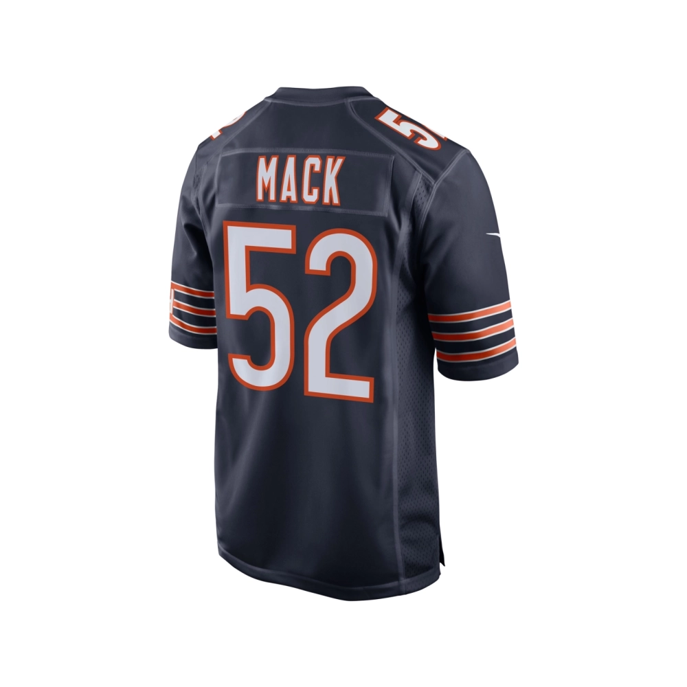 Mens Chicago Bears Khalil Mack Navy Game Player Jersey
