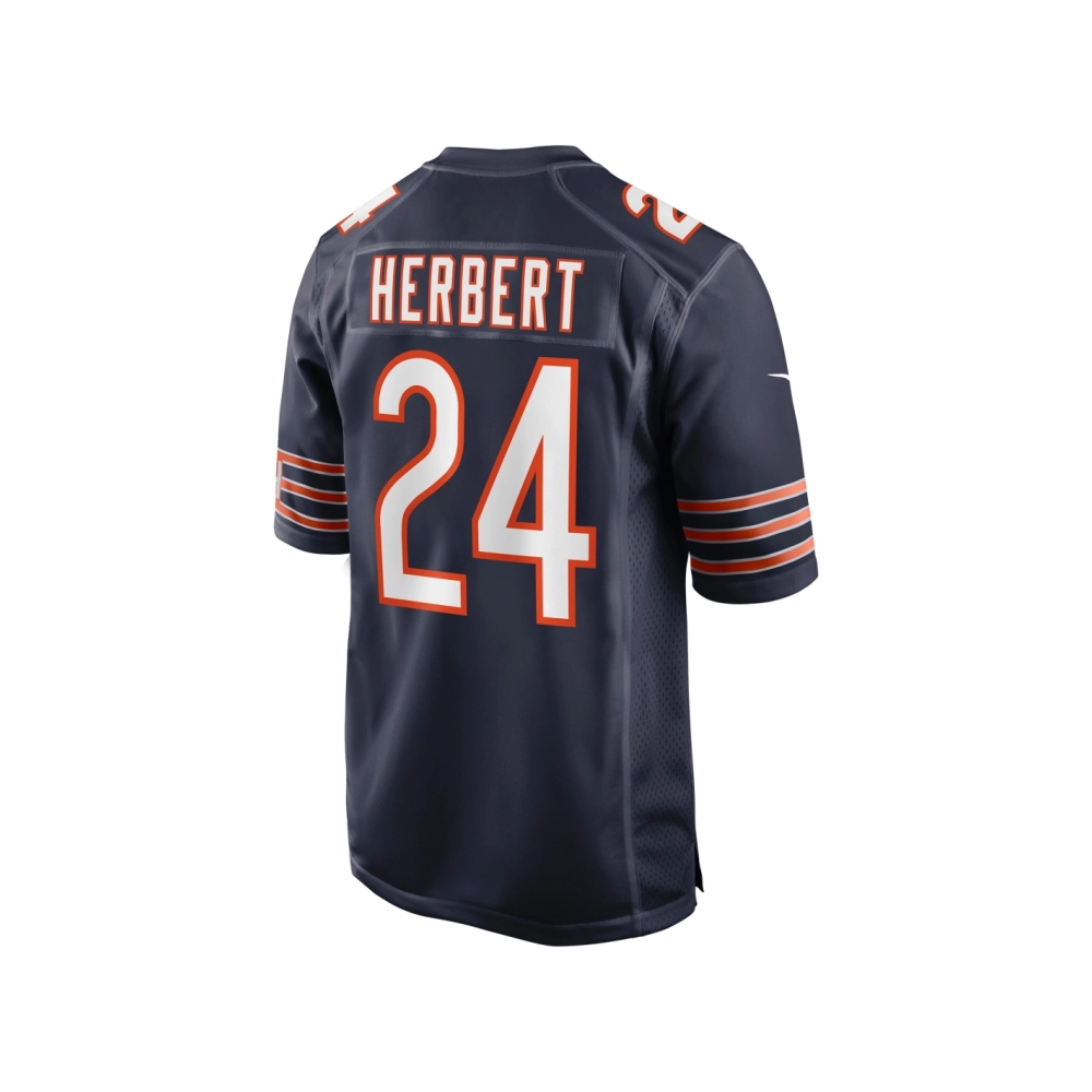 Mens Chicago Bears Khalil Herbert Navy Game Jersey