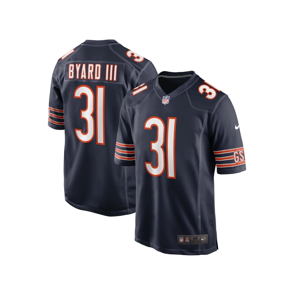Mens Chicago Bears Kevin Byard III Navy Game Jersey