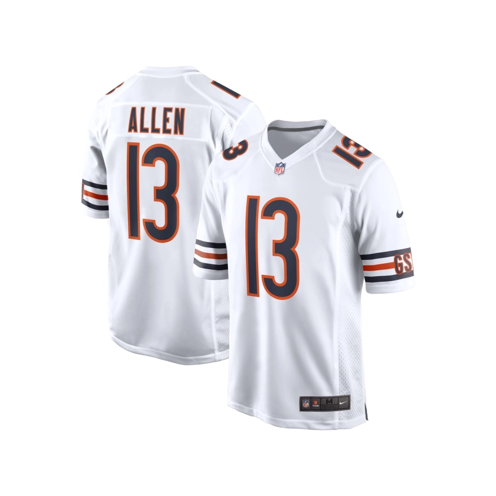 Mens Chicago Bears Keenan Allen White Game Jersey