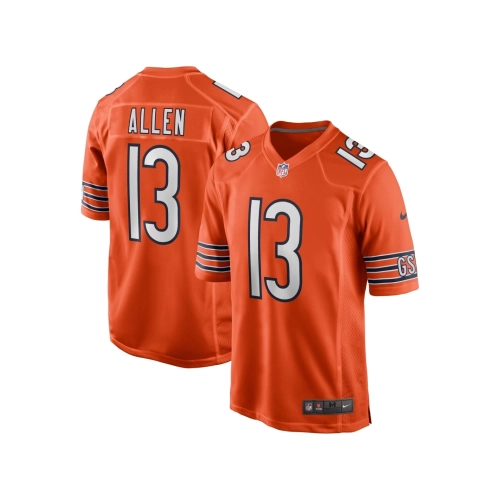 Mens Chicago Bears Keenan Allen Orange Alternate Game Jersey
