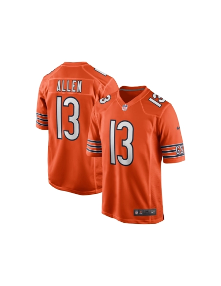 Mens Chicago Bears Keenan Allen Orange Alternate Game Jersey
