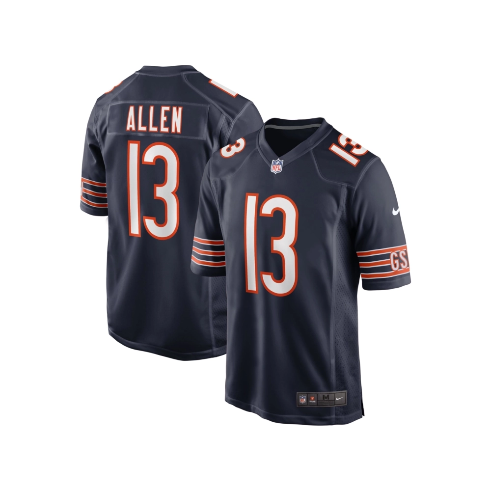 Mens Chicago Bears Keenan Allen Navy Game Jersey