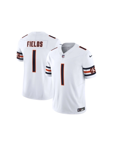 Mens Chicago Bears Justin Fields White Vapor F.U.S.E. Limited Jersey