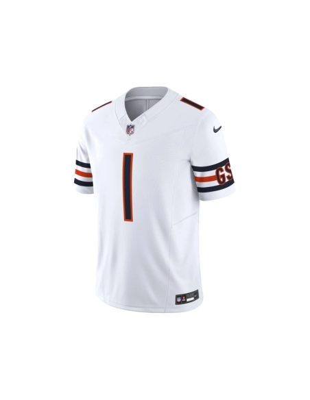 Mens Chicago Bears Justin Fields White Vapor F.U.S.E. Limited Jersey