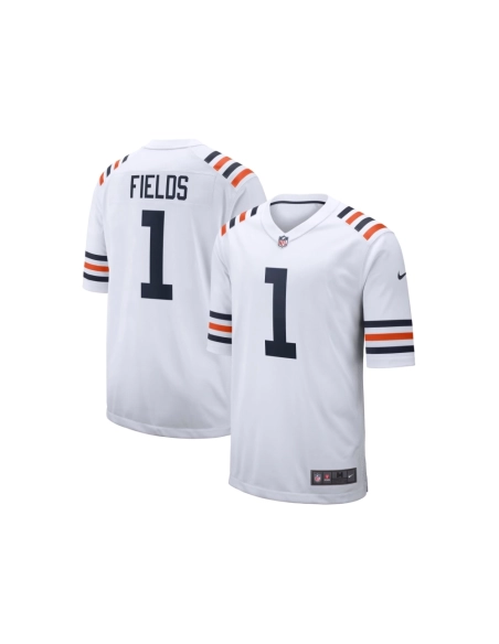 Mens Chicago Bears Justin Fields White 2021 NFL Draft First Round Pick Alternate Classic Game Jersey