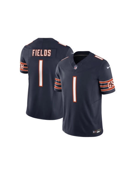 Mens Chicago Bears Justin Fields Navy Vapor F.U.S.E. Limited Jersey