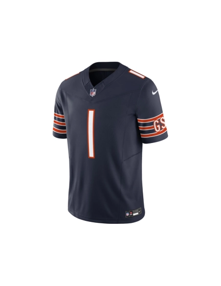 Mens Chicago Bears Justin Fields Navy Vapor F.U.S.E. Limited Jersey