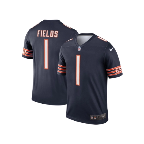 Mens Chicago Bears Justin Fields Navy Legend Jersey