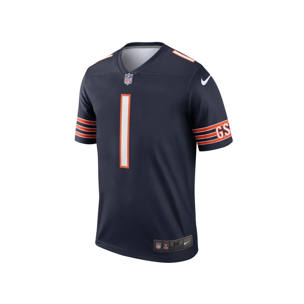 Mens Chicago Bears Justin Fields Navy Legend Jersey