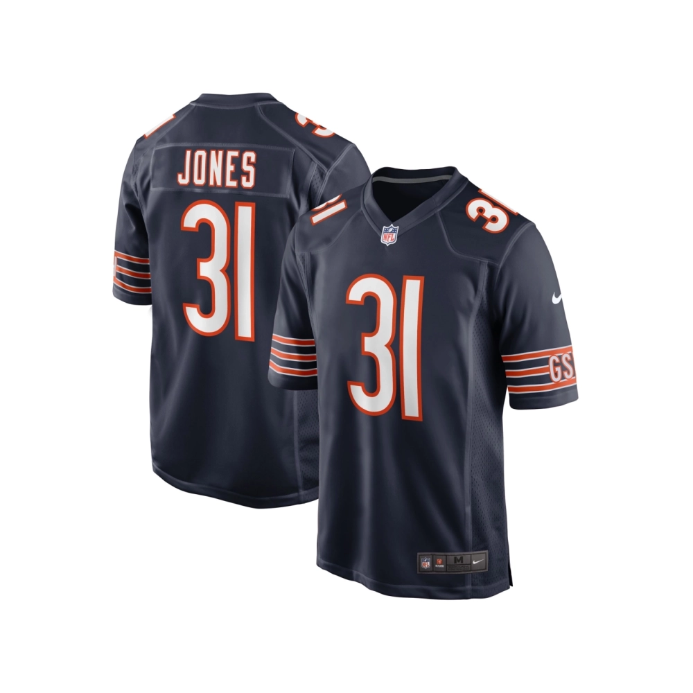 Mens Chicago Bears Jaylon Jones Navy Game Player Jersey
