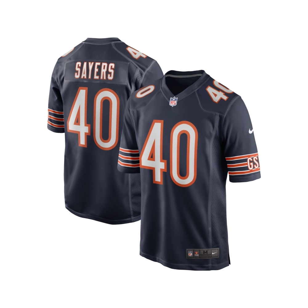 Mens Chicago Bears Gale Sayers Navy Game Retired Player Jersey