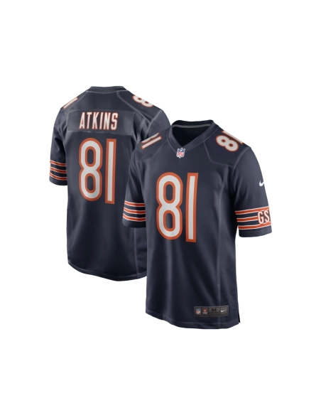 Mens Chicago Bears Doug Atkins Navy Game Retired Player Jersey