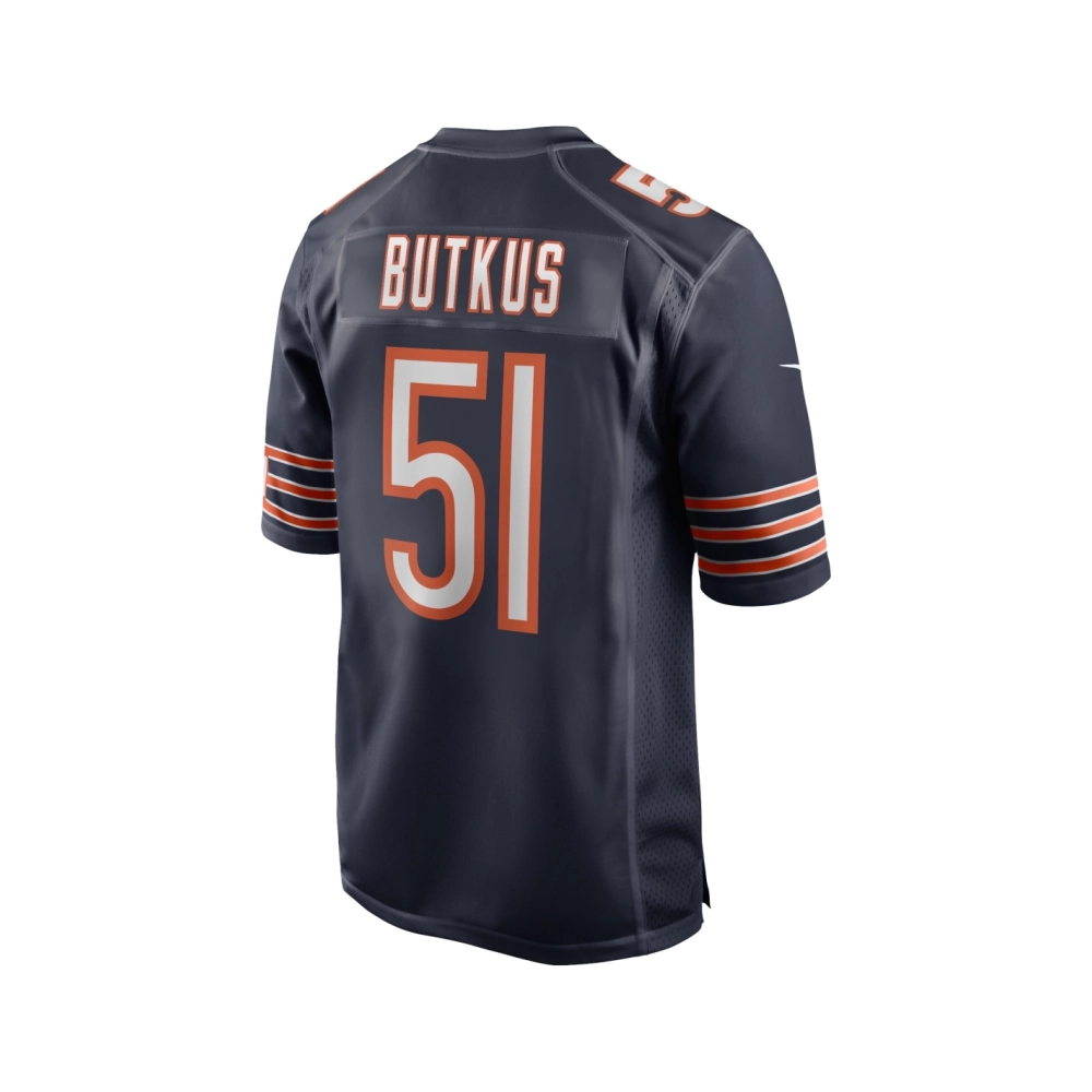 Mens Chicago Bears Dick Butkus Navy Game Retired Player Jersey