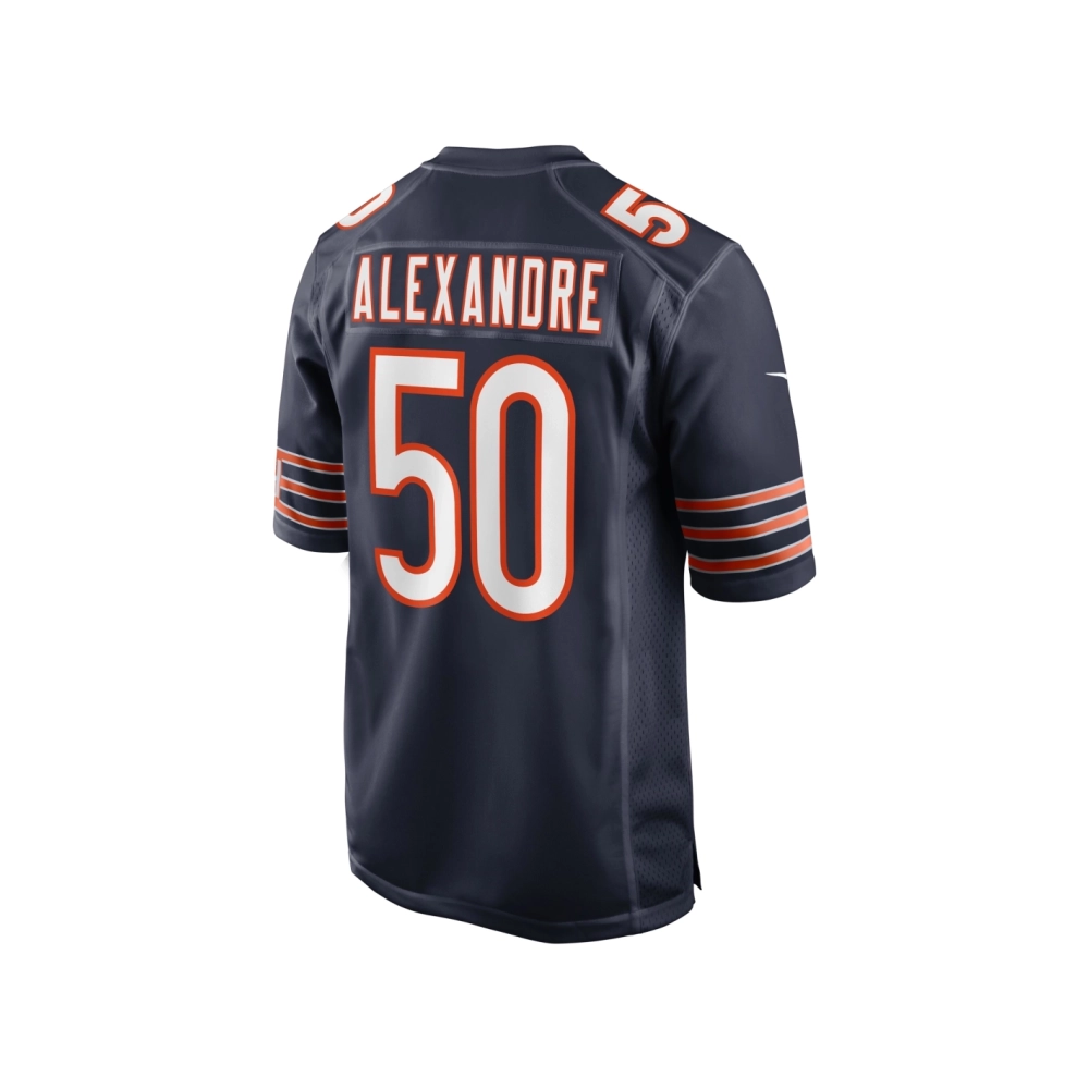 Mens Chicago Bears Deslin Alexandre Navy Team Game Jersey