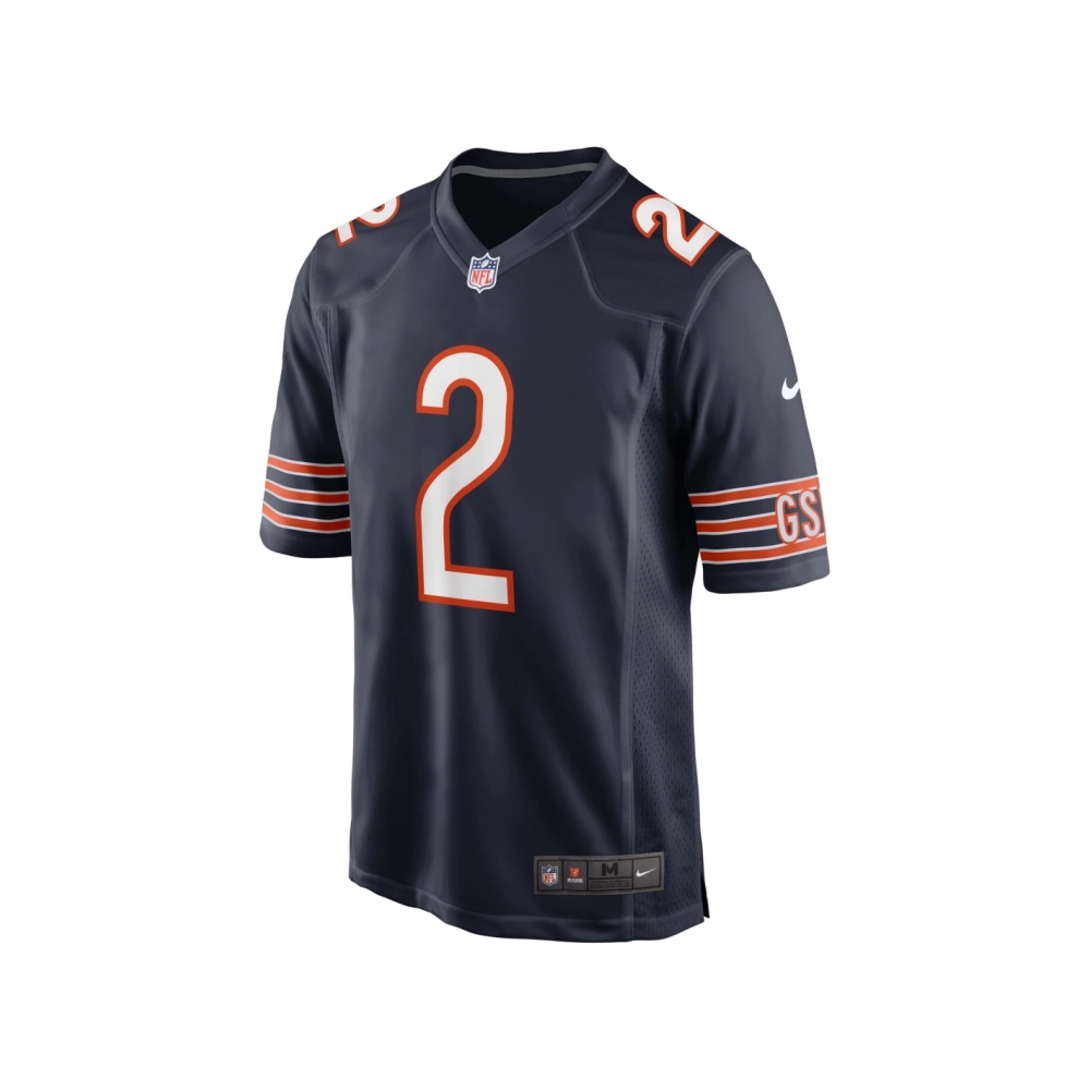 Mens Chicago Bears D.J. Moore Navy Team Color Game Jersey