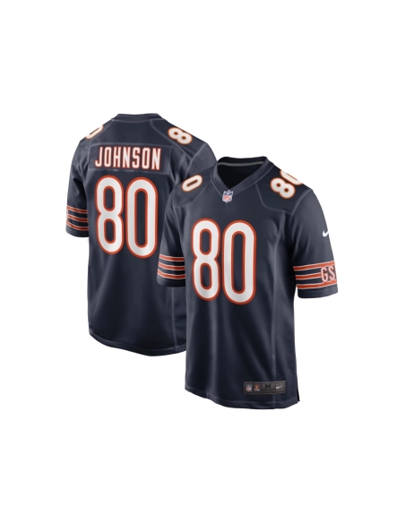 Mens Chicago Bears Collin Johnson Navy Game Jersey