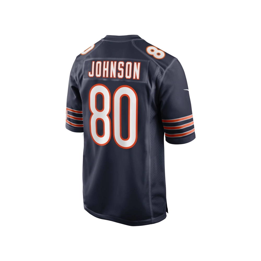 Mens Chicago Bears Collin Johnson Navy Game Jersey