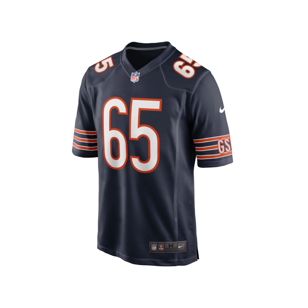 Mens Chicago Bears Coleman Shelton Navy Game Jersey