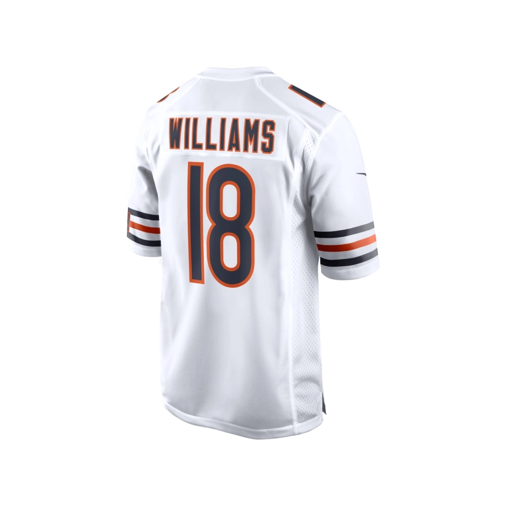 Mens Chicago Bears Caleb Williams White 2024 NFL Draft First Round Pick Player Game Jersey