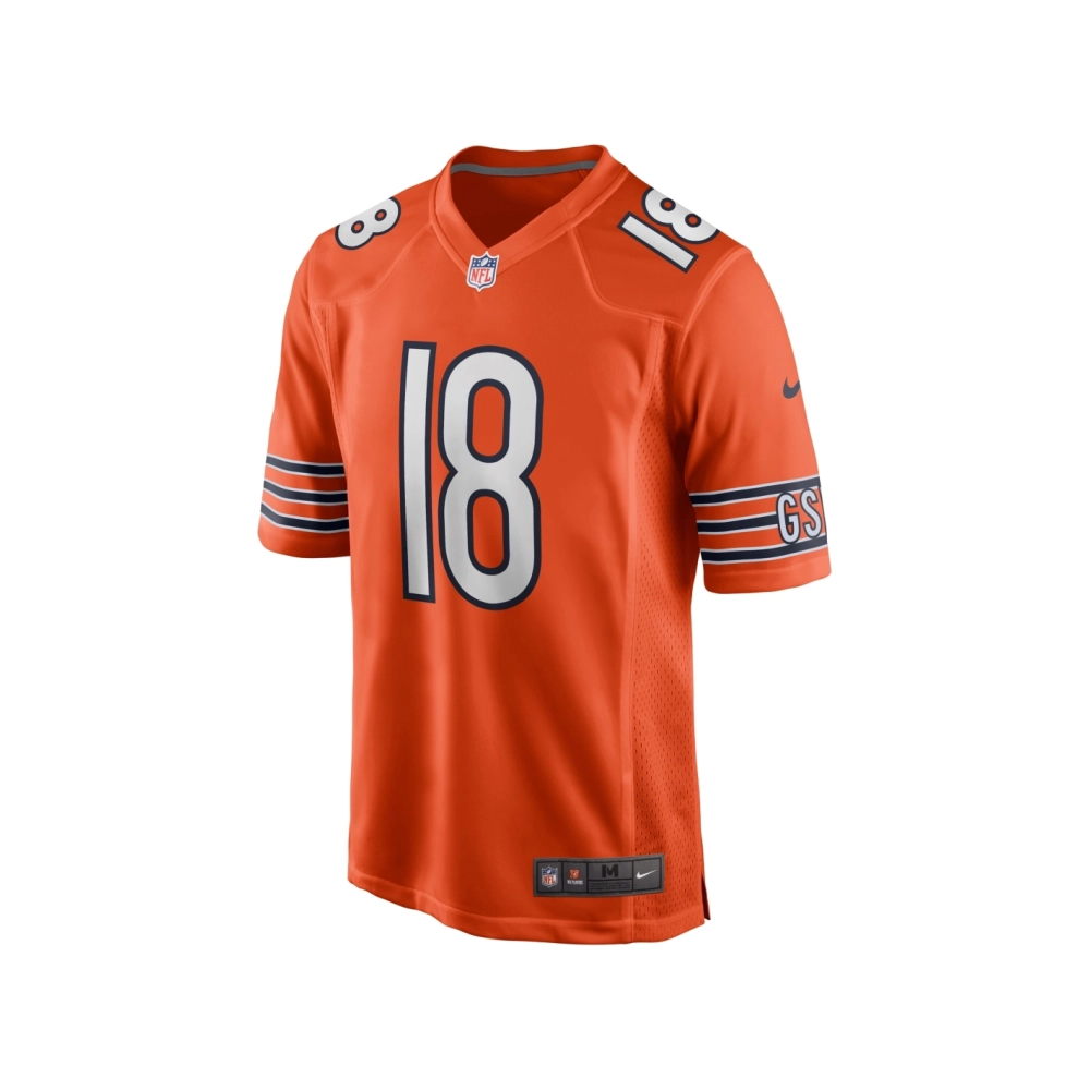 Mens Chicago Bears Caleb Williams Orange Alternate 2024 NFL Draft First Round Pick Player Game Jersey