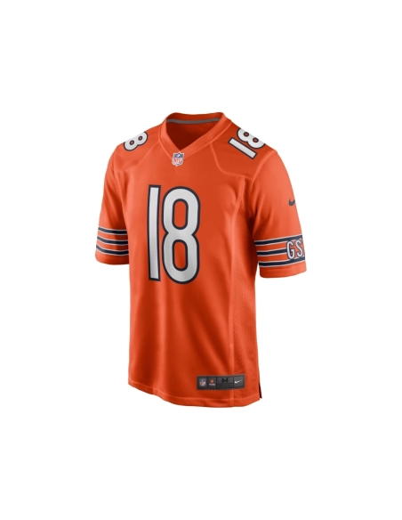 Mens Chicago Bears Caleb Williams Orange Alternate 2024 NFL Draft First Round Pick Player Game Jersey