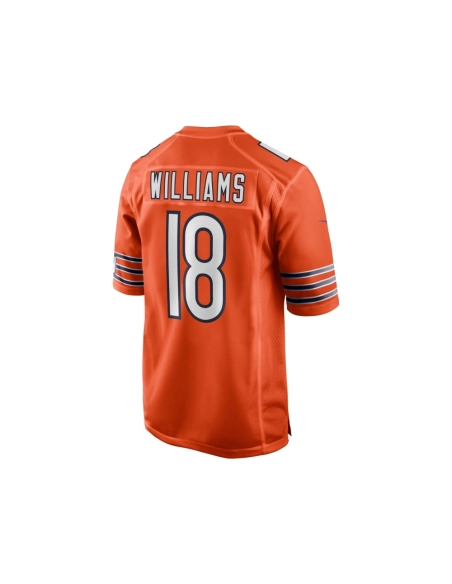 Mens Chicago Bears Caleb Williams Orange Alternate 2024 NFL Draft First Round Pick Player Game Jersey