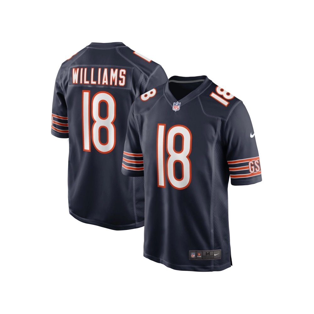 Mens Chicago Bears Caleb Williams Navy 2024 NFL Draft First Round Pick Player Game Jersey