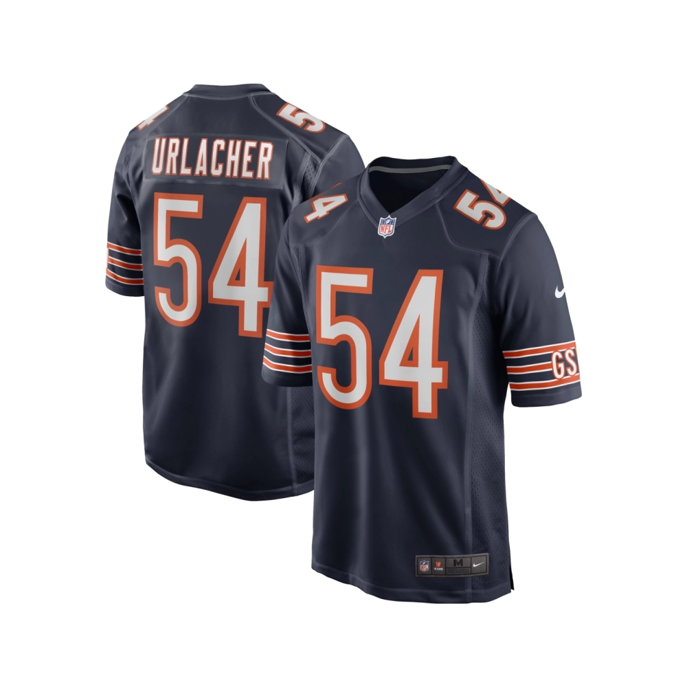 Mens Chicago Bears Brian Urlacher Navy Game Retired Player Jersey