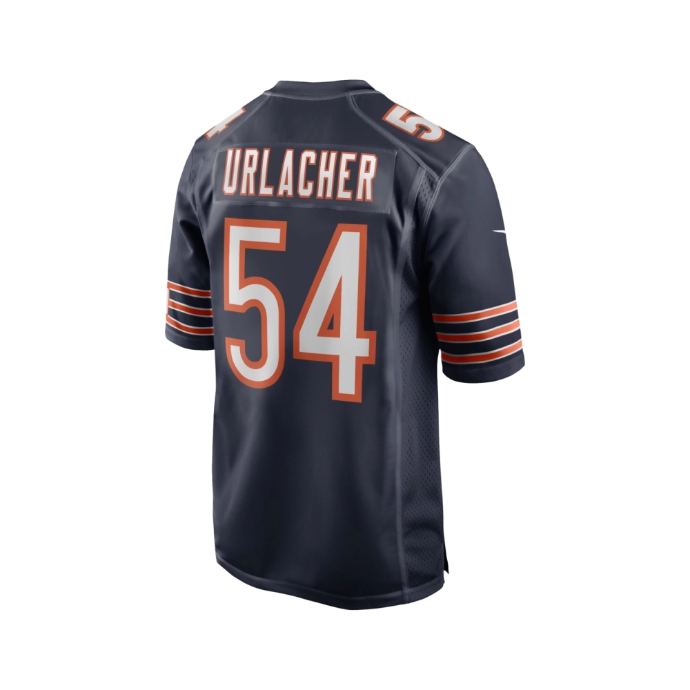 Mens Chicago Bears Brian Urlacher Navy Game Retired Player Jersey